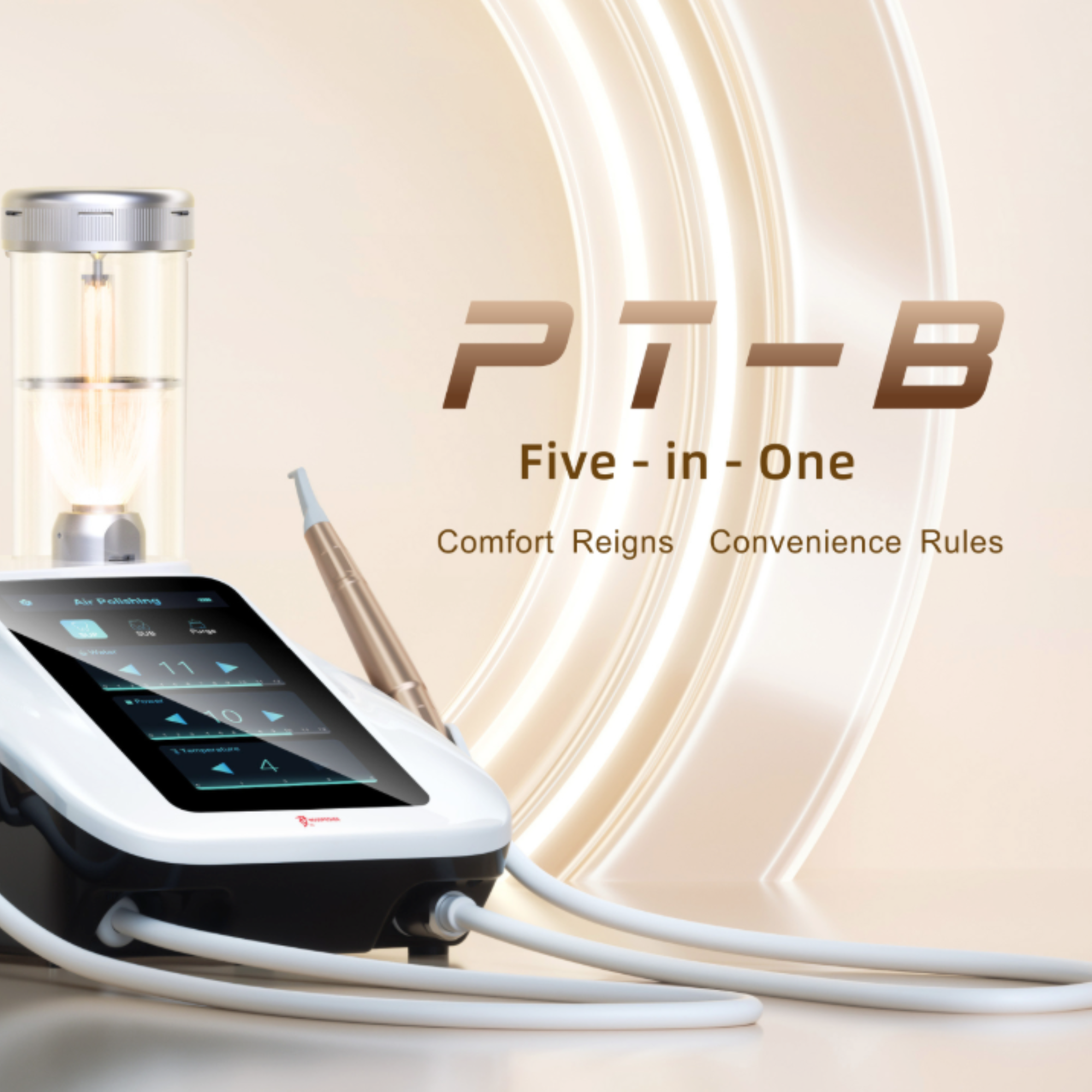 Woodpecker PT-B Air Polisher and Ultrasonic Dental Scaler & Cart (Optional)