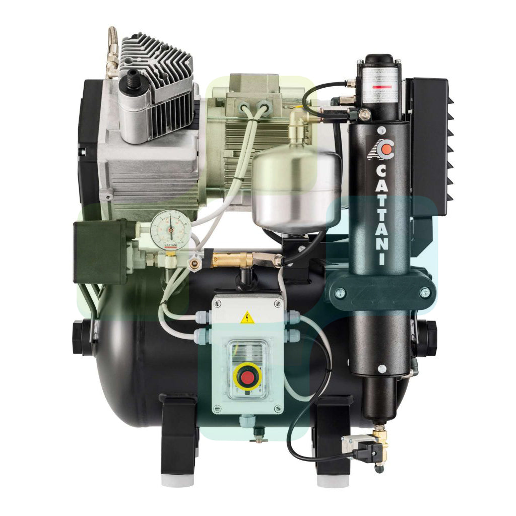 BLACKDOWN DENTAL - Cattani AC200 Oil Free 30L Dental Compressor with Dryer (2-4 Surgeries)