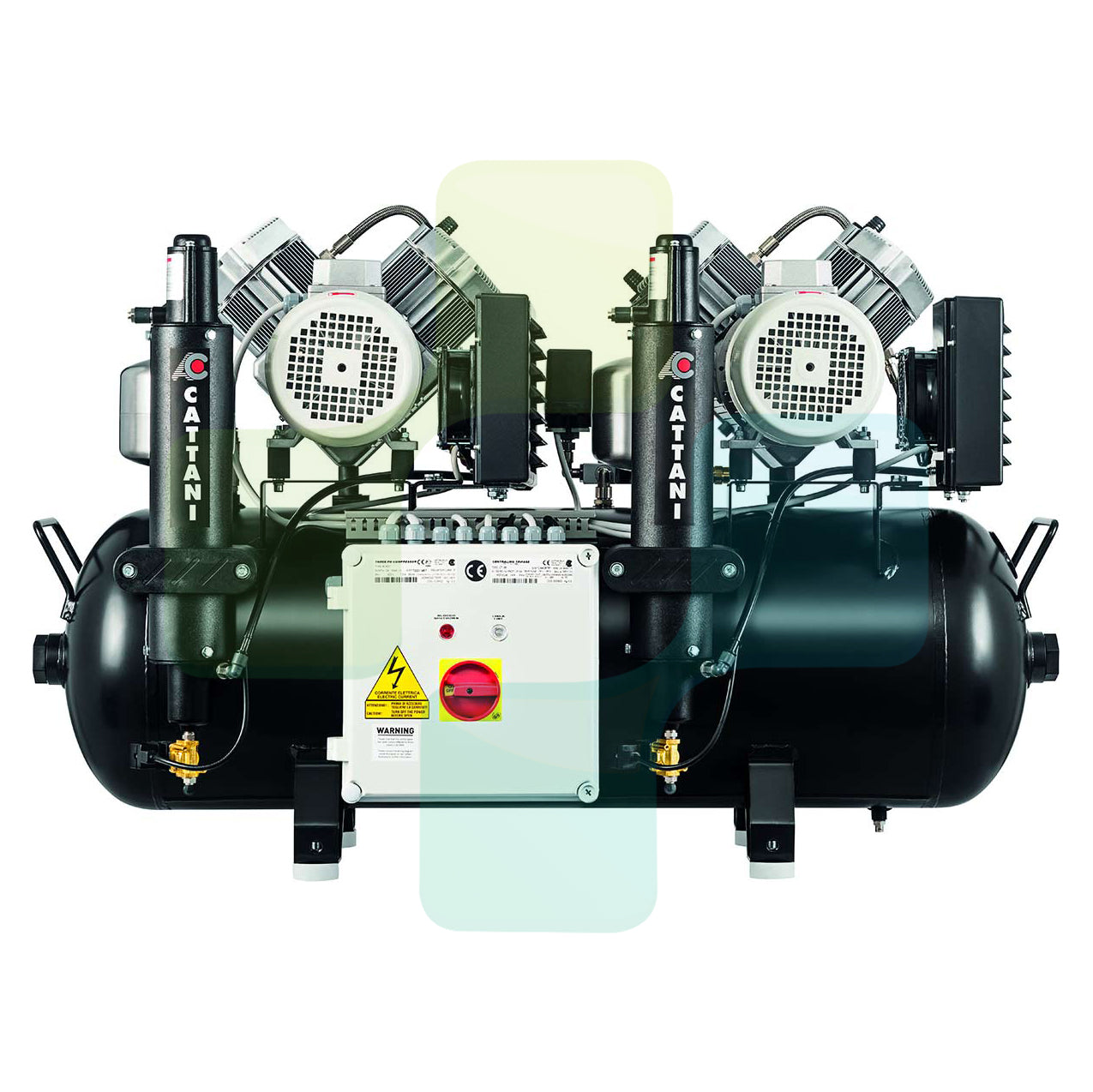 BLACKDOWN DENTAL - Cattani AC400 Oil Free 100L Dental Compressor with Dryer (6-8 Surgeries)