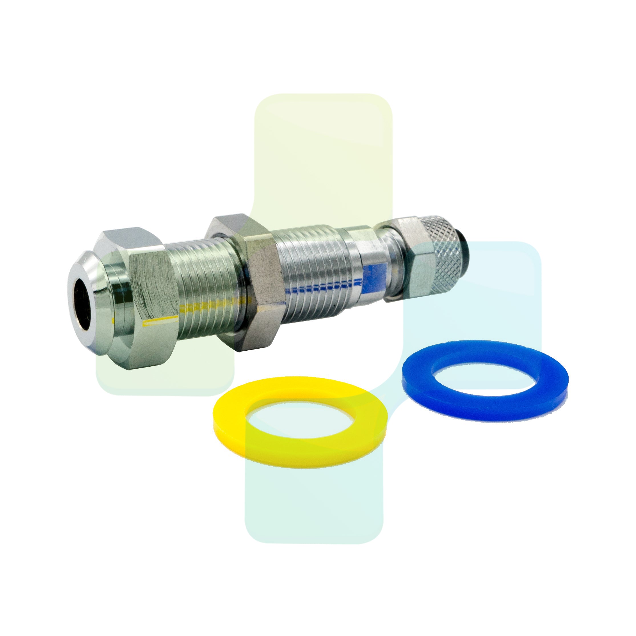BLACKDOWN DENTAL - DCI 0011 1/4" Female Panel Mount Quick Disconnect with Shut-off for Poly Tubing