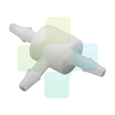 BLACKDOWN DENTAL - DCI 0082 1/16" Plastic Barb Equal Tee (Pack of 10)