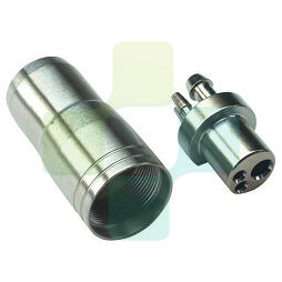 BLACKDOWN DENTAL - DCI 121T 3 Hole Metal Handpiece or Coupling Connector and Nut for Asepsis Borden Tubing