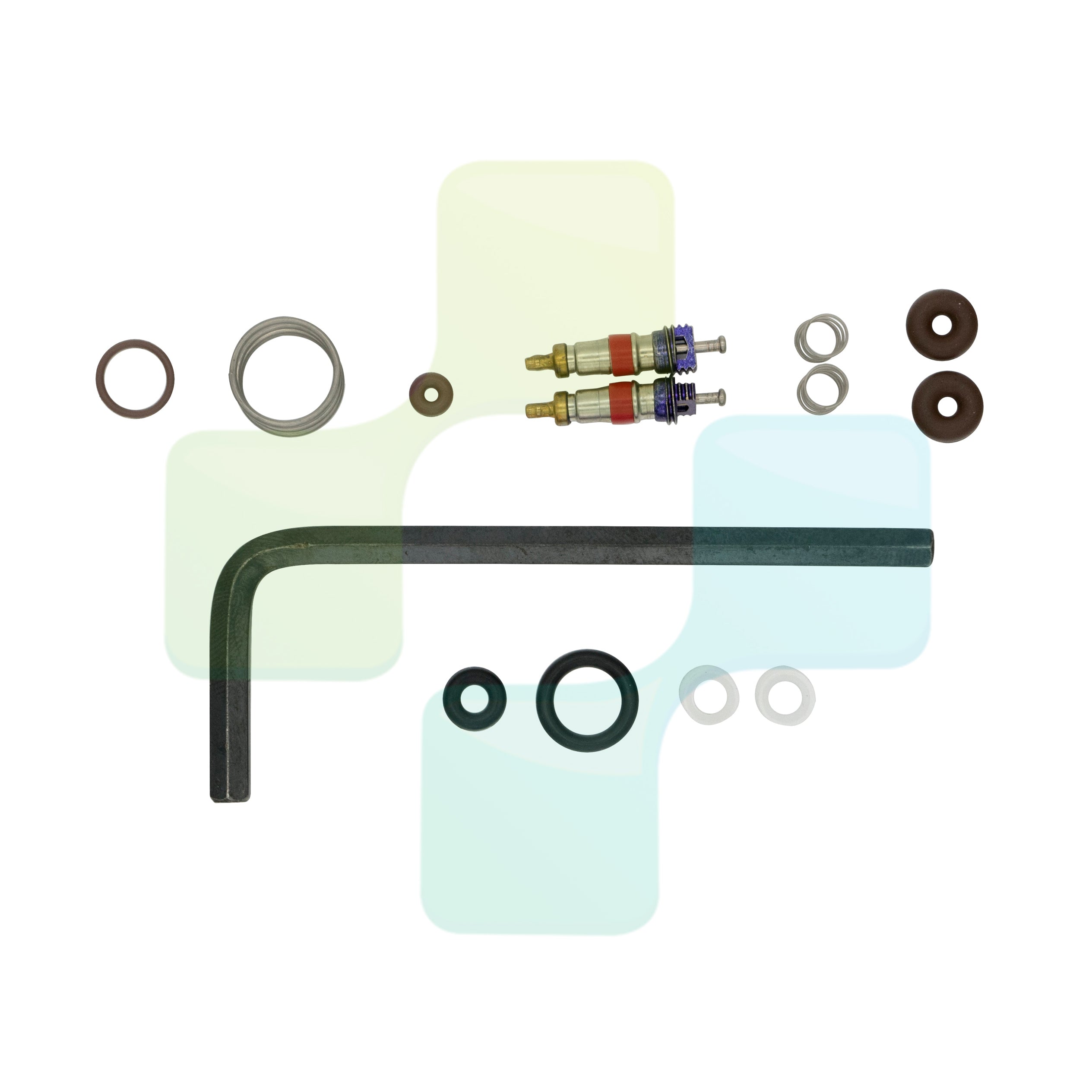 BLACKDOWN DENTAL - DCI 3072 3in1 Autoclavable Valve Core Syringe Service Repair Kit