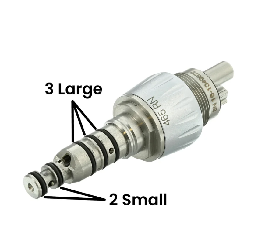 Coxo Kavo Multiflex Type High Speed Coupling O-Ring Set (5 piece)