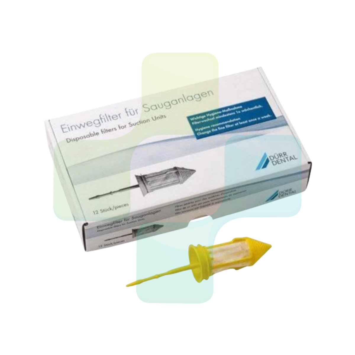 Durr Disposable Filter Exchange, yellow (12 pieces) - 0725-041-00