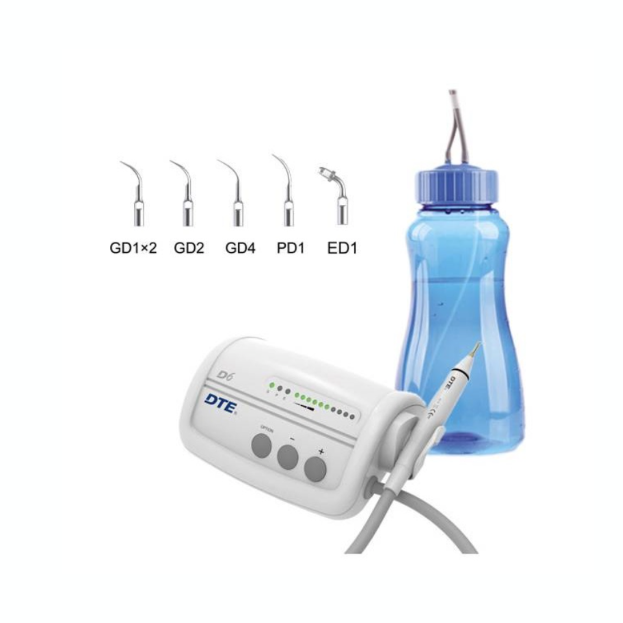 Woodpecker DTE Ultrasonic Scaler D6 LED With Water Supply 110V and 7 Tips