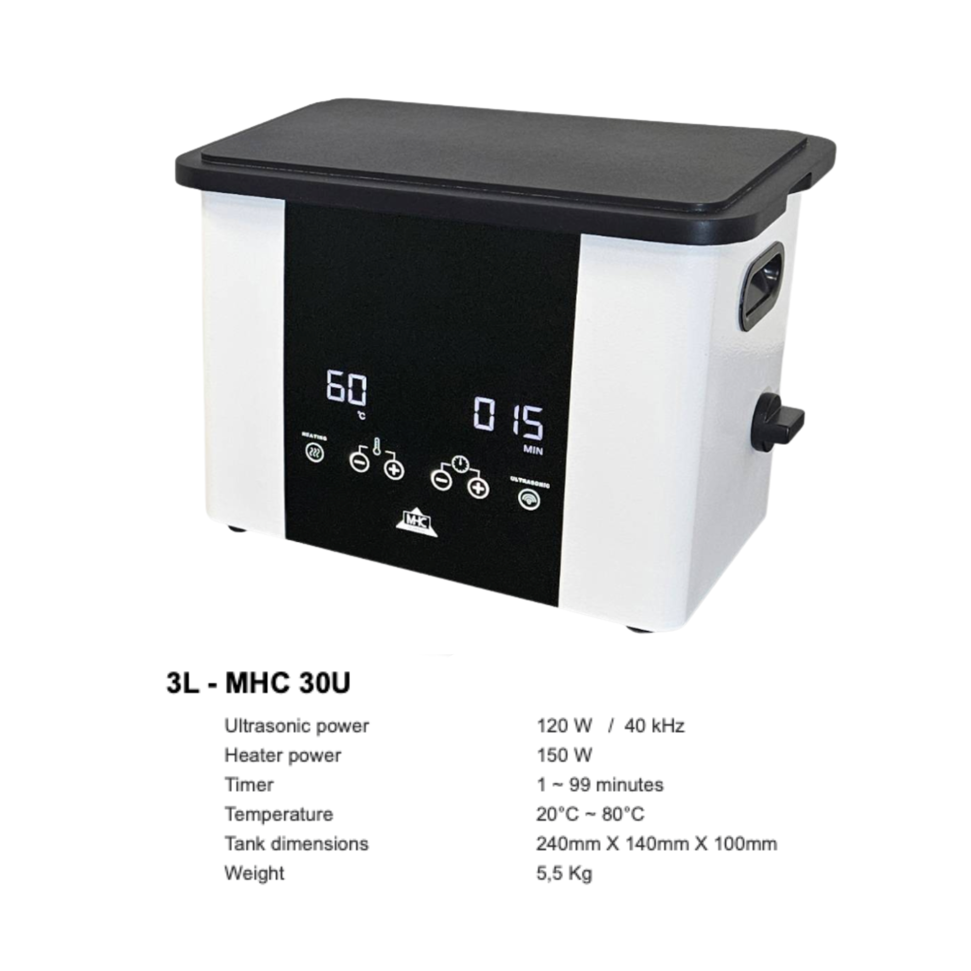 New MHC – UltraPad Tabletop Ultrasonic Bath