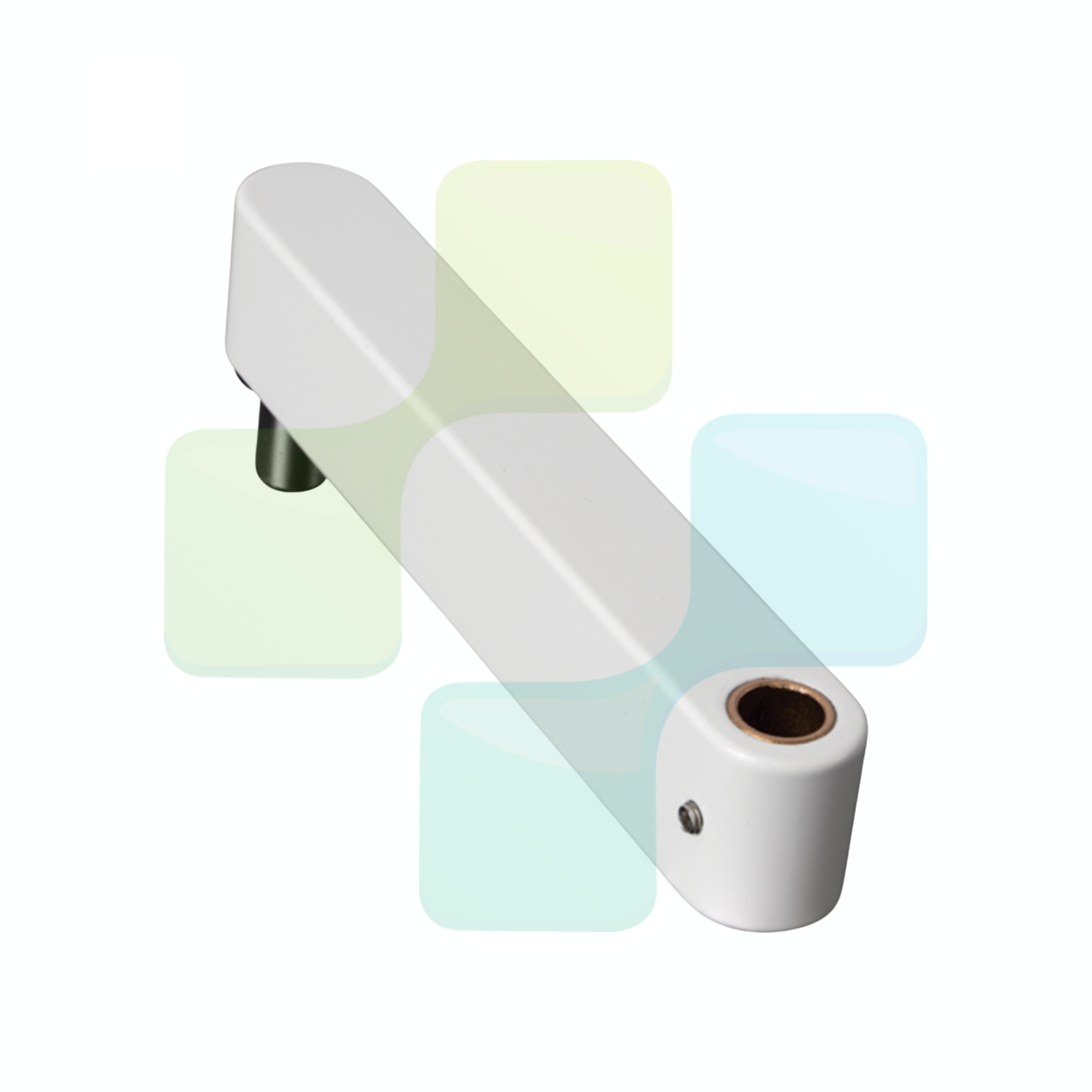 DCI 8337 White 6” Rigid Arm Section for Cabinet Mount System