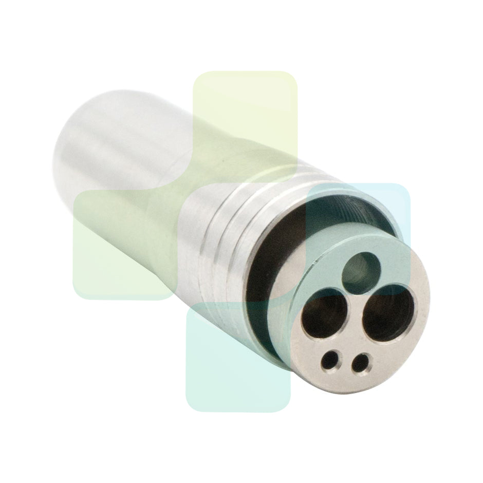 BLACKDOWN DENTAL -  DCI 120T 4 Hole Metal Handpiece or Coupling Connector and Nut for Midwest Asepsis Tubing