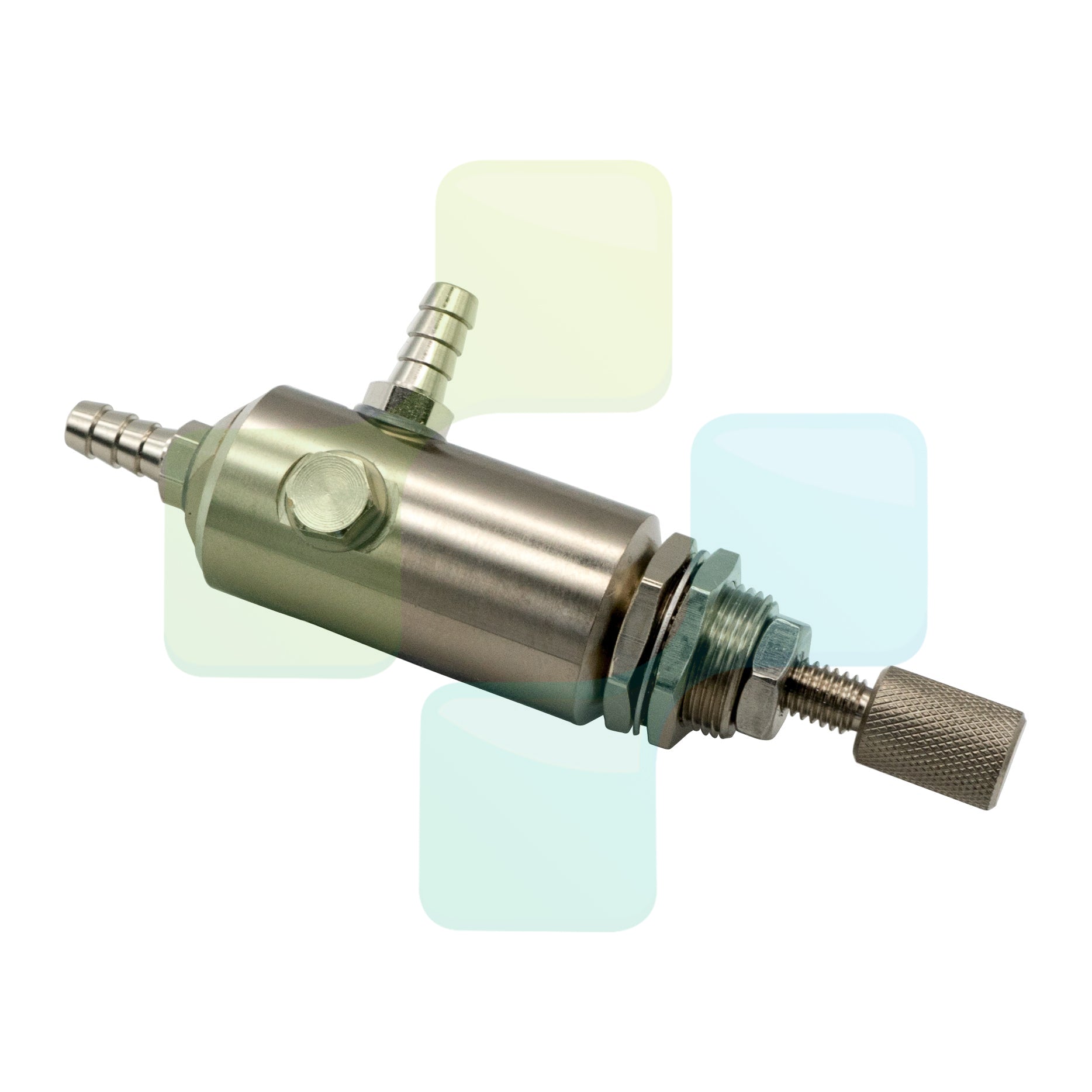 BLACKDOWN DENTAL -  DCI 7203 150 psi Pneumatic Non Relieving Mini Air and Water Regulator, 10-32 thread with 1/8" Barbs
