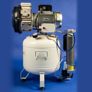 Dencomp DC4/40V Oil Free 40L Dental Compressor with Dryer (3-4 Surgeri