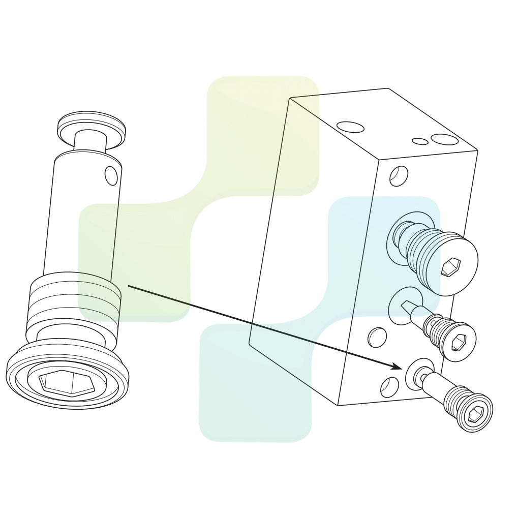 BLACKDOWN DENTAL - DCI 9167 Air Bleed Valve with Brass Base to fit A-dec Century Plus Control Block (Pack of 3)