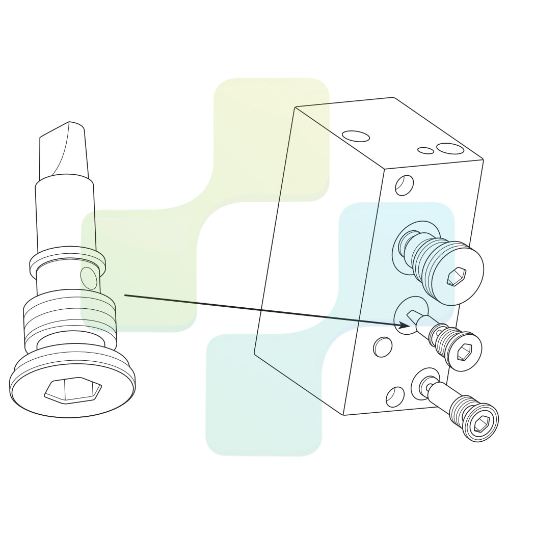 BLACKDOWN DENTAL - DCI 9168 Check Valve Duckbill with Blue Base to fit A-dec Century Plus Control Block (Pack of 3)