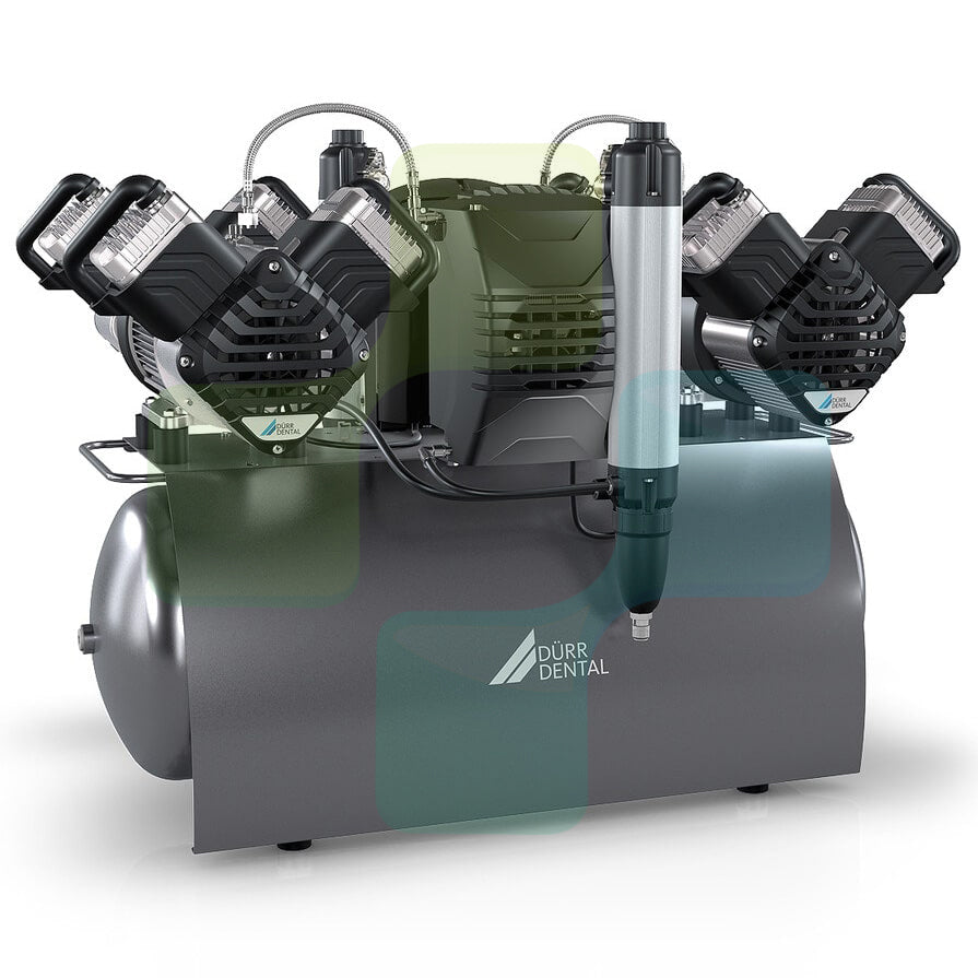 BLACKDOWN DENTAL -  Durr Dental Quattro Tandem Oil Free 90L Dental Compressor with Membrane Dryer (8 Surgeries)