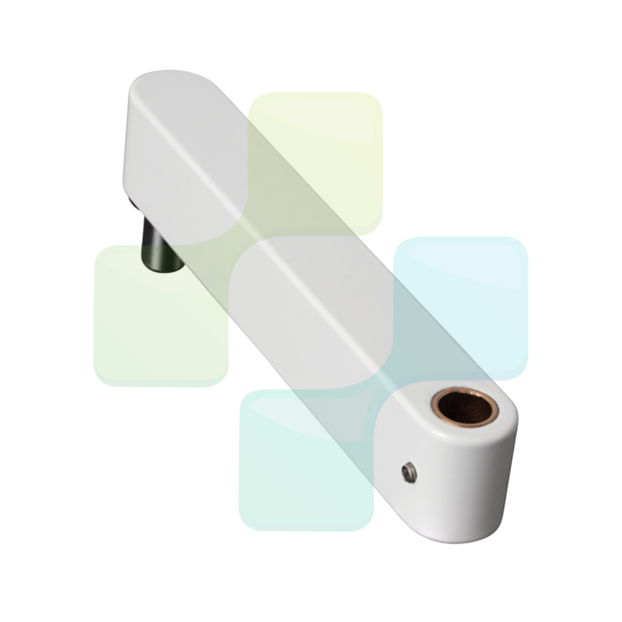 DCI 8356 White 12” Rigid Arm Section for Cabinet Mount System