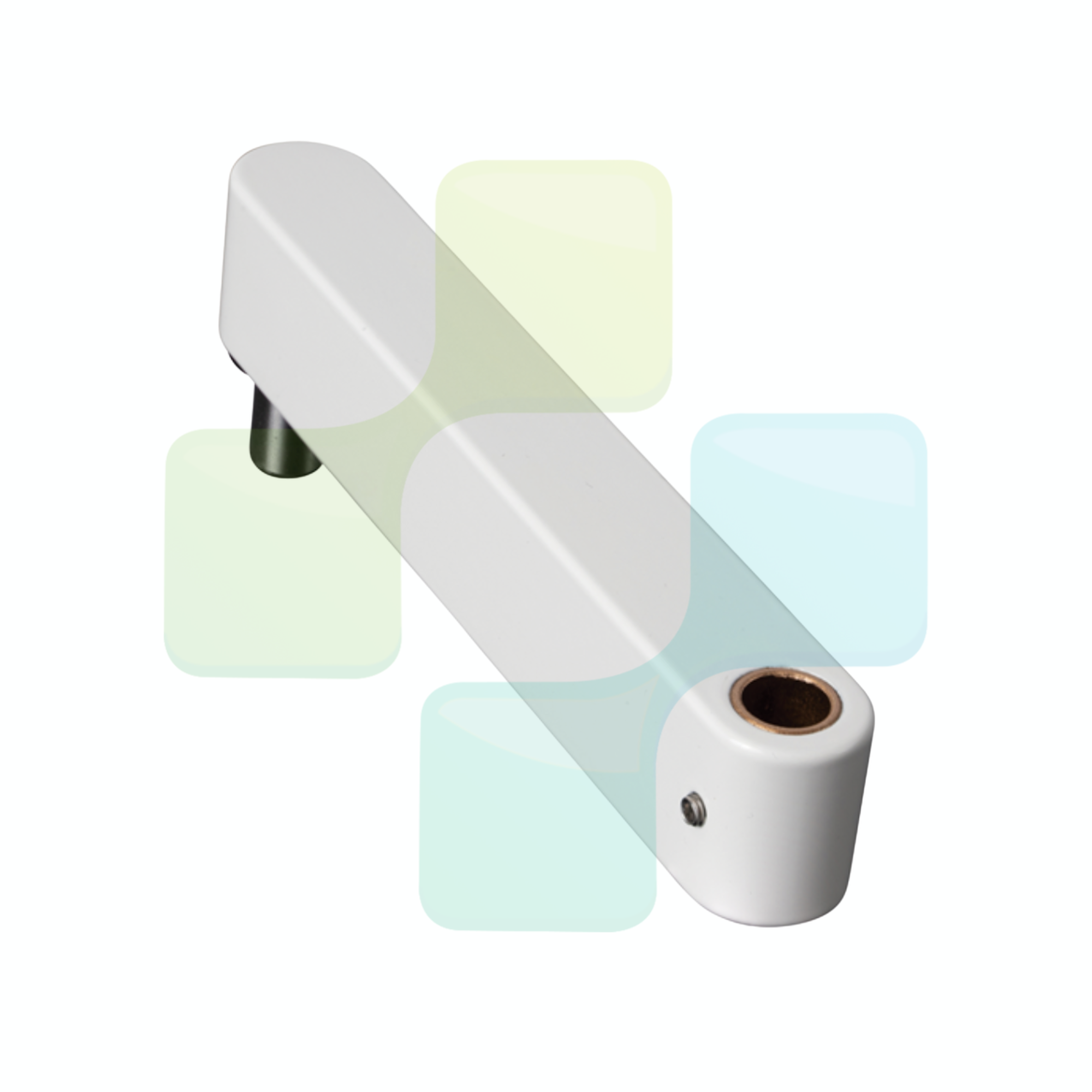 DCI 8357 White 16” Rigid Arm Section for Cabinet Mount System
