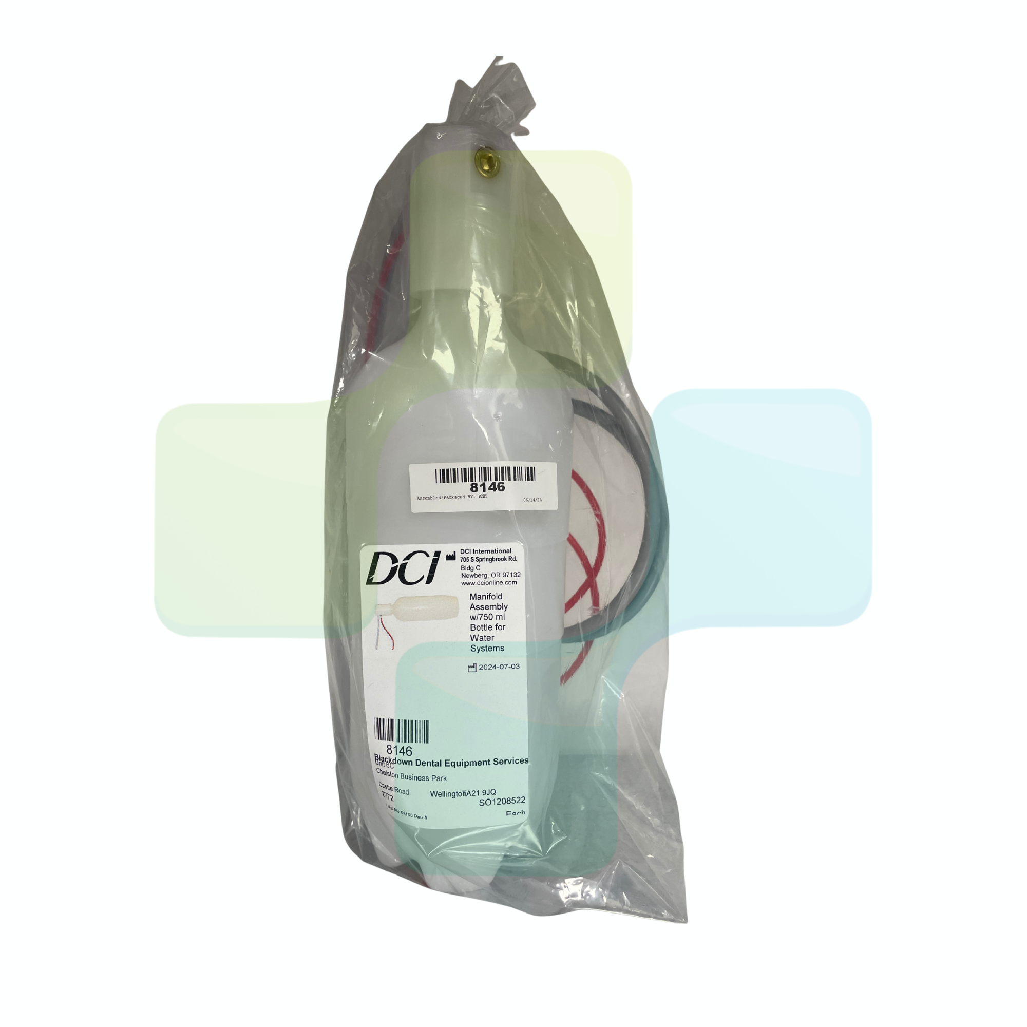 DCI 8146 Manifold Assembly w/750 ml Bottle for Water Systems