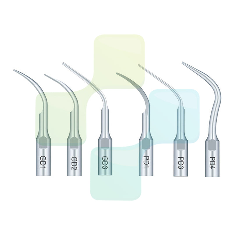 BLACKDOWN DENTAL -  Woodpecker DTE Scaler Tips for Satelec Type Ultrasonic Scaler Handpiece (General and Perio)