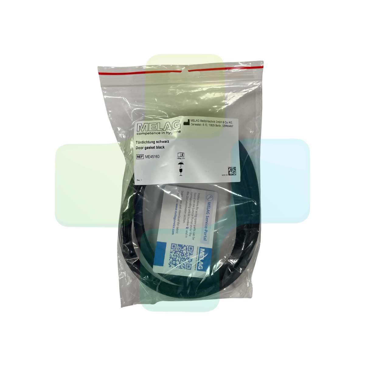MELAG Premium Class Door Gasket Black ME45160